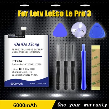 LTF23A 6000mAh Batéria Pre Letv LeEco Le Pro 3 X720 X722 X728 Výmena Batérie