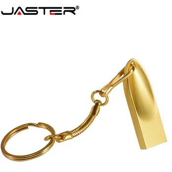 JASTER USB 2.0 kovové pero jednotky striebro zlato USB flash disk 4 GB 16 GB 32 GB, 64 GB 128 GB kl ' úč prenosné memory stick vlastné LOGO
