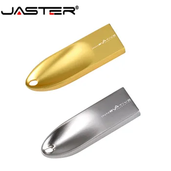 JASTER USB 2.0 kovové pero jednotky striebro zlato USB flash disk 4 GB 16 GB 32 GB, 64 GB 128 GB kl ' úč prenosné memory stick vlastné LOGO