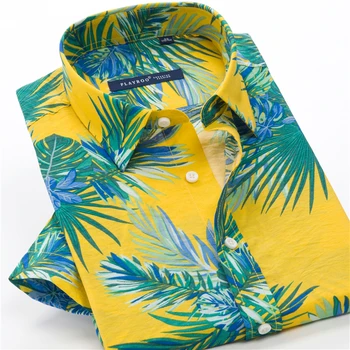 Nadrozmerná 5XL 8XL 9XL Mens Vintage Oblečenie 2021 Letné novinky pánske Krátke Rukáv Príležitostné Voľné Košele Havaj Kvetinový Tričko