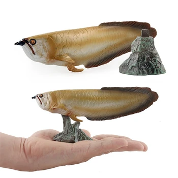 Zviera Figúrka Dekorácie Simulácia Arowana Sochy Sealife Ryby (Losos Model Hračka Pre Deti, Hračky Darček