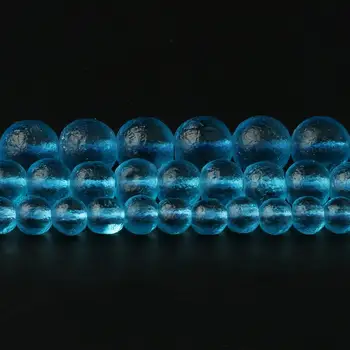 Modrá Meteorit Moc Cystal Liečiť Kameň Korálky Voľné Dištančné Sklenené Korálky pre Šperky, Takže Diy Ženy, Muža, Náramok, Náhrdelník 6-10 mm
