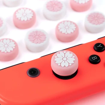 Sakura Silikónové Palec Úchyty Pre Nintendo Prepínač JoyCon Radič Prípade Ovládač Kryt Rocker Spp Pre Nintendo Prepínač Príslušenstvo