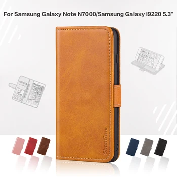 Vyklápací Kryt Pre Samsung Galaxy Note N7000 Prípade Luxusné Kožené S Magnetom Peňaženky obal Pre Samsung Galaxy i9220 5.3