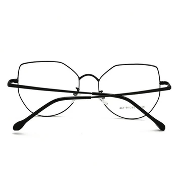 Z nehrdzavejúcej Ocele Cat Eye Optické Okuliare Ženy Kovov Proti Modré Svetlo Predpis Okuliare Žena SPH 0 -0.5 -0.75 -1.0 Na -4.0