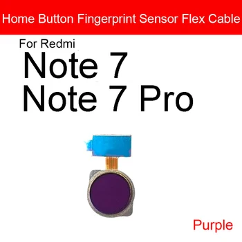 Tlačidlo domov Flex Kábel Pre Xiao Redmi Poznámka 7 7 Pro 7Pro Menu Key Fingerprint Recognition Senzor Flex Páse s nástrojmi Náhradné Diely
