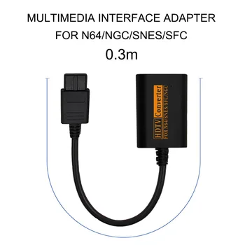 Kompatibilný s HDMI Prepínač Converter Pre N64 SNES NGC SFC Na HDTV Video Kábel Scart Rozbočovač Pre N64 Herné Konzoly Prepínača Konverzie