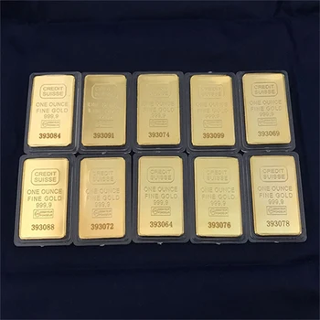 Švajčiarska Banka Pamätná Minca Zlatých Prútov Moderného Umenia Suvenír Replika Mince Rekvizity Zber Dekorácie Úverové Bar Zlaté Bloky