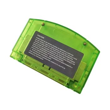 Video Hry s Tonerom Konzoly Karty pre N64 NÁS Verziu NTSC anglickom Jazyku Transparentná zelená