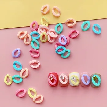 Klinec Dekorácie, Farby, plastové Reťazca Zbierať Lete Candy Farby Kamienkami DIY Manikúra Príslušenstvo Šperky