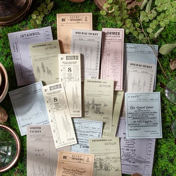 Journamm 50pcs/pack Vintage Voľné Listový Papier Osem Veľkostí pre Deco kancelárske potreby Školské potreby DIY Materiál Papier Poznámok