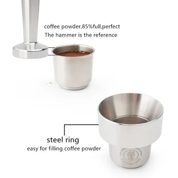 Capsulone Naplniteľné kapsule pod resuable Filter pohár vhodný pre illy X Y TYP kávovar Kovu, Nehrdzavejúcej Ocele Kávové kapsule