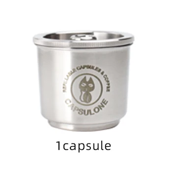Capsulone Naplniteľné kapsule pod resuable Filter pohár vhodný pre illy X Y TYP kávovar Kovu, Nehrdzavejúcej Ocele Kávové kapsule