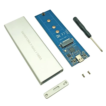 NVMe PCIE USB 3.1 HDD Enclosure M. 2 na USB disk SSD Pevný Disk Prípade, Typ C 3.1 M KĽÚČ, Konektor pre 2230 2242 2260 2280 Krytu