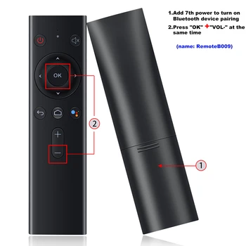 Q8 Bluetooth, Hlasové Diaľkové Ovládanie Bezdrôtových AI Hlas Lietanie Veverička Myši TV Box Set -Top Box, Diaľkové Ovládanie Vzduchu Myš Diaľkové TV