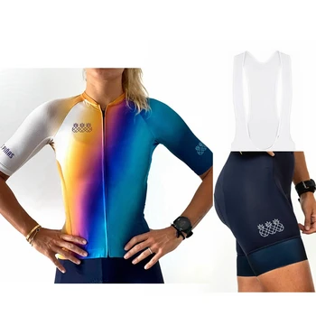 Ženské Cerulean Jersey Tres Pinas Požičovňa závodné oblečenie 9D Gél vankúš náprsníkové nohavice mtb jersey Ropa Ciclismo