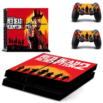 Red Dead Štýl PS4 Pokožky Nálepka pre Konzoly Playstation 4 A 2 Radiče Odtlačkový Vinyl Ochranné Obaly Štýl 6
