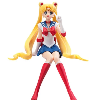 5 Sede Sailor Moon Spotify Premium Hino Rei Pvc Figuras Anime Akcie Obrázok Zber Modelu Deti Hračky Pre Dievčatá Darček