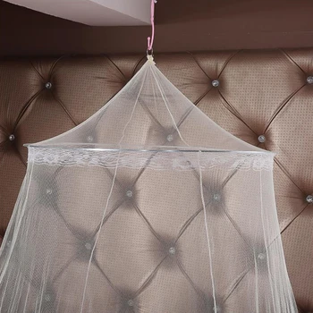 Letné Elegantné Visel Dome moskytiérou Pre Manželskou Posteľou Lete Polyester sieťovina Domov spálňa Mimo Dieťa Dospelých Visí Dekor