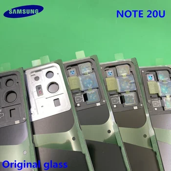 OME Originálne Zadný Kryt Batérie Prípade Samsung Galaxy NOTE 20 Ultra N985 N985F Zadné Dvere Bývanie Sklenený Panel Náhradný Diel