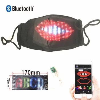 Bluetooth flexibilné LED modul 12*48 pixelov displej matrix displej pre sun hat batoh T-shirt masku na tvár LED posúvanie textu DIY časti