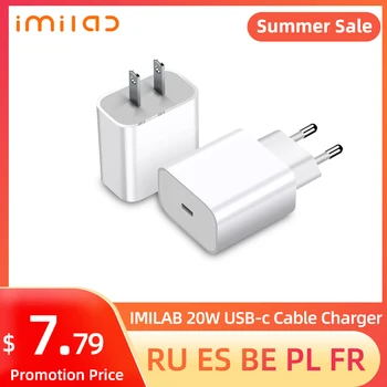 IMILAB 20W USB-c Kábel Nabíjačka Mobilného Telefónu Rýchle Nabíjanie Adaptér, Sledujte Nabíjačku Široké Kompatibilný Pre Xiao Huawei Samsung iPad
