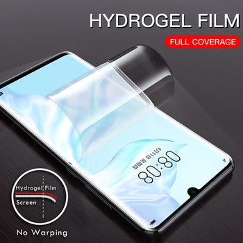 9H Hydrogel Fólia Pre Huawei Y5P Y6P Y6S Y8S Y8P Y9S Y5 Lite Screen Protector Huawei Y5 Y6 Y9 Prime 2018 2019 Ochranné Sklo