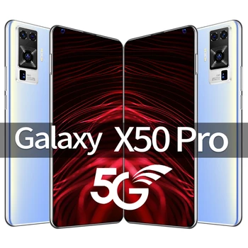 Najnovšie Galay X50 pro 7.3 Palcový 4G LTE 5G SmartPhone Hot predajná Sieť 12 GB 512 gb diskom Octa-Core Mobil 4 Kamery Snapdragon 865