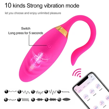 Sexuálne Hračky, Bluetooth Dildo Vibrátor pre Ženy Bezdrôtové APLIKÁCIE, Diaľkové Ovládanie Vibrátor Nosenie Vibračné Nohavičky Hračky pre Pár Sex Shop