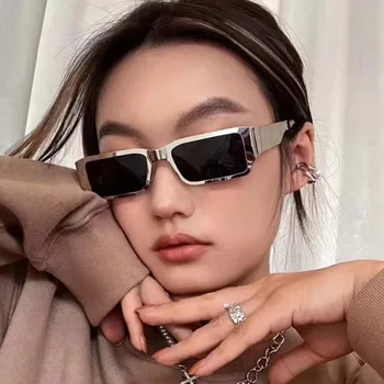 2021 nový oceľový rám módne, Luxusné značky dizajn pánske slnečné Okuliare Európskych a Amerických trend Street Foto žien Sunglasse