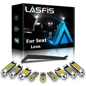 LASFIS Canbus Pre Seat Leon Mk1 Mk2 Mk3 1 2 3 1 1P 5F 1999-2018 Auto Interiérové LED Mapu Dome Kmeň Svetla Kit Auto Príslušenstvo