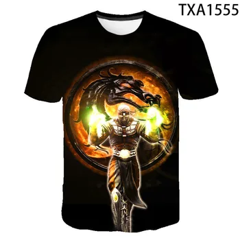 2021 Nové Letné Mortal Kombat 3D Vytlačené T-Shirt pre Mužov A Ženy Móda Bežné Krátke Rukávy Plus Veľkosť Pohode Zhora