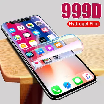 1000D Hydrogel Film Pre iPhone SE 2020 11 12 Pro XS Max XR Screen Protector Pre iPhone 6 6 7 8 Plus Mäkké Film Nie Sklo