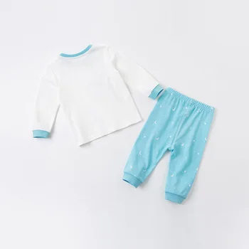 DBX17500 dave bella zimné dieťa boys módne karikatúra tlače pyžamo novorodenca bielizeň bežné sleepwear 2 ks oblek