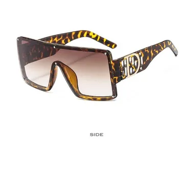Autor odtiene Bežné slnečné okuliare pre mužov a ženy Značky slnečné okuliare UV400 Veľké okuliare chameleon