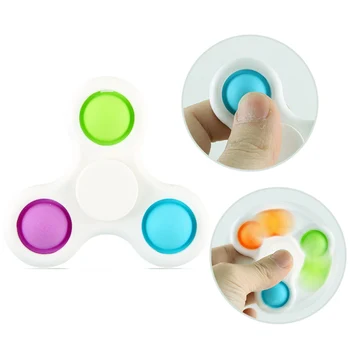 Najnovšie Relaxačná Fidget Spinner Hračky Jednoduchý Dimple Hračka Tlak Odľahčovacia Doska Regulátora Vzdelávacie Hračka Proti Stresu