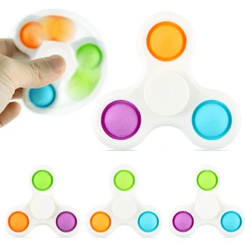 Najnovšie Relaxačná Fidget Spinner Hračky Jednoduchý Dimple Hračka Tlak Odľahčovacia Doska Regulátora Vzdelávacie Hračka Proti Stresu