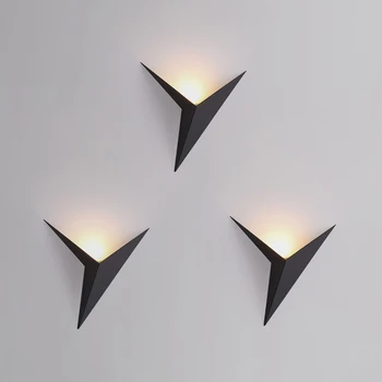 Moderne Prútik Lampen Minimalistischen Dreieck LED Biela/Čierna Nordic Stil Krytý Prútik Lampen Wohnzimmer Lichter Beleuchtung