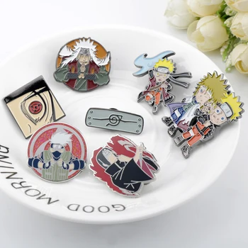 Nové Módne Anime Uzumaki Konoha Logo Sharingan Cosplay Smalt Odznaky, Brošne Preklopke Kolíky Pre Mužov, Ženy Fanúšikov Šperky Darček