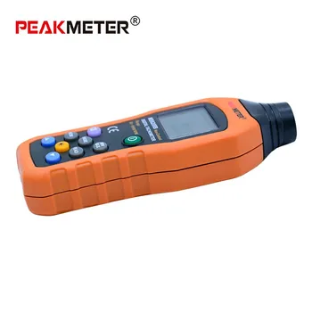 PEAKMETER MS6208B Vysokej pressional Kontakt/Non-Kontaktné Digitálny Tachometer ot. / min Rýchlosť Meter 50~19999RPM Rozchod Vysoká rýchlosť snímača