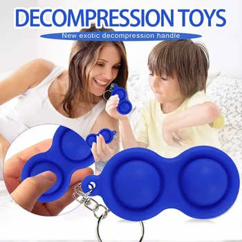 Na Sklade Creative Jednoduché dimple fidget hračka pre Deti, Dospelých, mini Dimple Hračka Tlak Odľahčovacia Doska Regulátora Vzdelávacie Hračka