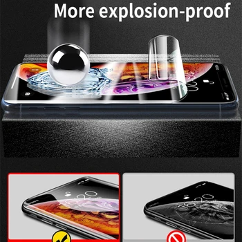 Ochranné Na iPhone 11 12 Pro XS Max X XR 12 mini Screen Protector iPhone 8 7 6 6 Plus 11 Pro Hydrogel Film Film Prípade