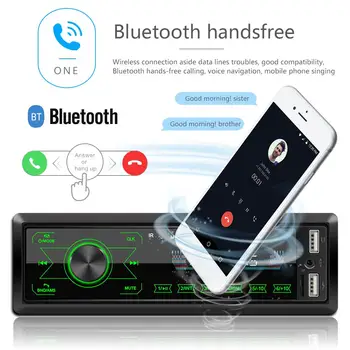 M10 Jednotného 1 DIN Auto Stereo MP3 Prehrávač V Dash Bluetooth-kompatibilné AUX-in FM Rádio Prijímač, Vedúci Jednotky