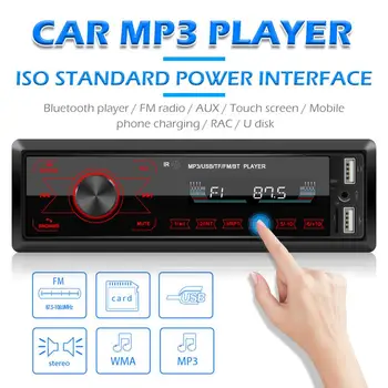 M10 Jednotného 1 DIN Auto Stereo MP3 Prehrávač V Dash Bluetooth-kompatibilné AUX-in FM Rádio Prijímač, Vedúci Jednotky
