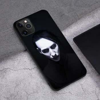 GX131 Marilyn Manson Mäkké Silikónové puzdro pre iPhone 12 Mini 11 Pro XS Max XR X 8 7 6 6 Plus 5 5S SE 2020