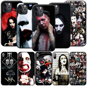 GX131 Marilyn Manson Mäkké Silikónové puzdro pre iPhone 12 Mini 11 Pro XS Max XR X 8 7 6 6 Plus 5 5S SE 2020
