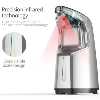 PUPWONG Automatický Dávkovač na Mydlo Tekuté Inteligentné Touchless Senzor Hand Sanitizer Dávkovač pre Kuchyňu, Kúpeľňu Zariadenia