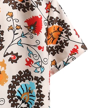 Na jar a v lete novej pánskej módy bežné tričko pláži kvet tričko Havajské košele