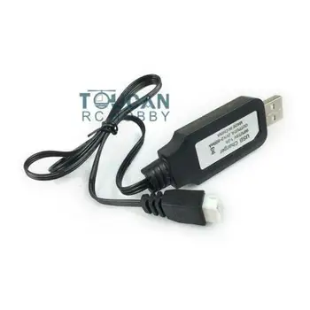USB Kábel pre RC Henglong Nádrž Nabíjačku Liion Batéria Elektronickej Vyvážené Hlavu TH16652-SMT2