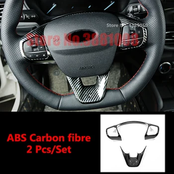 ABS Uhlíkových Vlákien Auto Volant Tlačidlo Rám Nálepku Krytu Výbava Auta Styling Ford Kuga Uniknúť MK3 2020 Príslušenstvo
